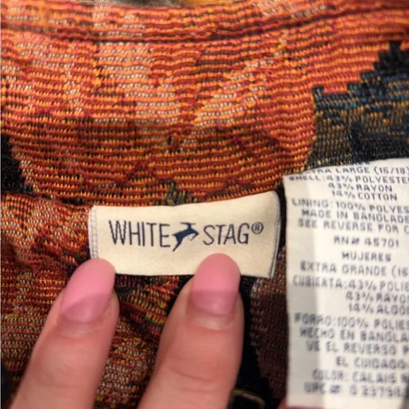 Floral Tapestry Zip Vest Cottagecore Fall Layering - Picture 3 of 3